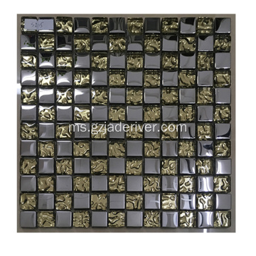 Gaya terbaru Crystal Mosaic Glass Tempered Glass